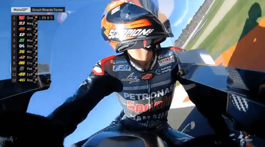 Dominio de Quartararo en Valencia. Le niega la última pole de la temporada a Márquez.