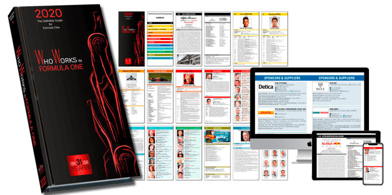 ‘Who Works in Formula One’ la guía de referencia para los amantes de la F1